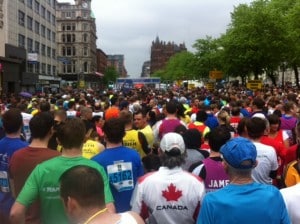 crowded start line