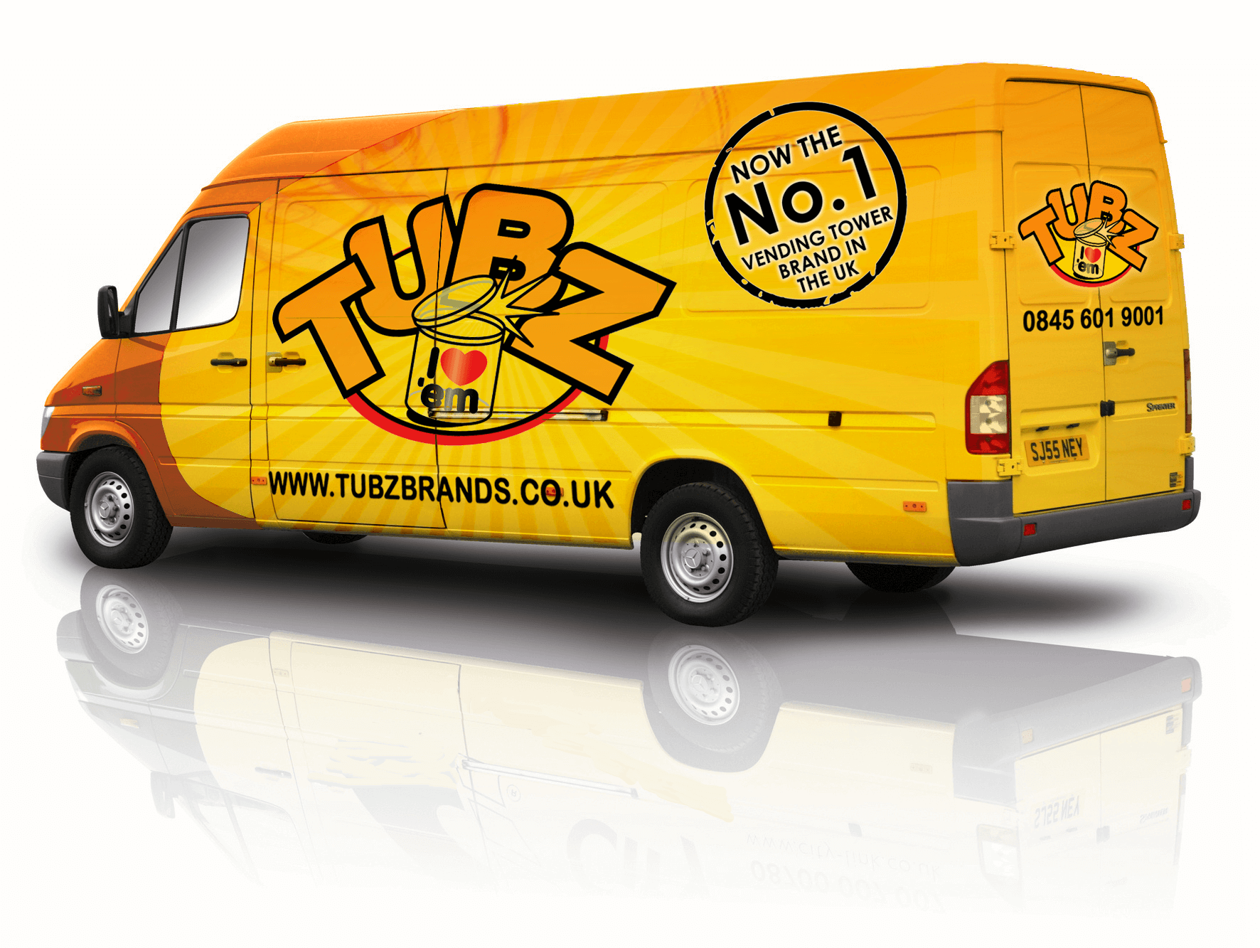 tubz-van Tubz Brands Vending Franchise Supply Van